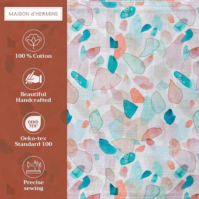 Maison d' Hermine Placemats Set of 4 Reusable 100% Cotton | Cloth Place Mats - Image 2