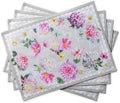 Maison d' Hermine Placemats Set of 4 Reusable 100% Cotton | Cloth Place Mats by MaisondHermine