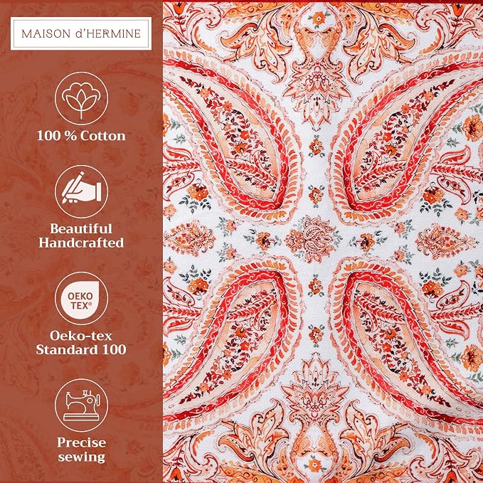 Maison d' Hermine Placemats Set of 4 Reusable 100% Cotton | Cloth Place Mats - Image 2