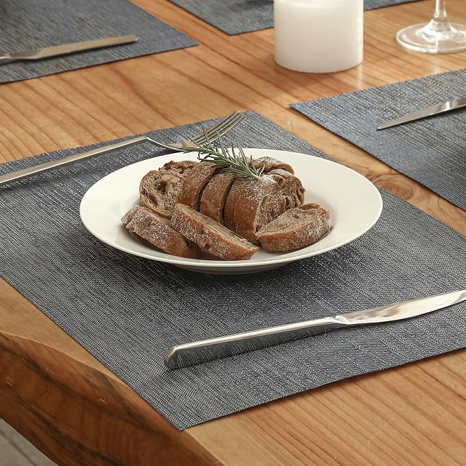 Leetaltree Denim Blue Placemats Set of 6 - Image 8