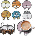 6 pcs Diamond Painting Coasters | Diamond Art Coasters | Animal Butt Diamond by LGANHAPY