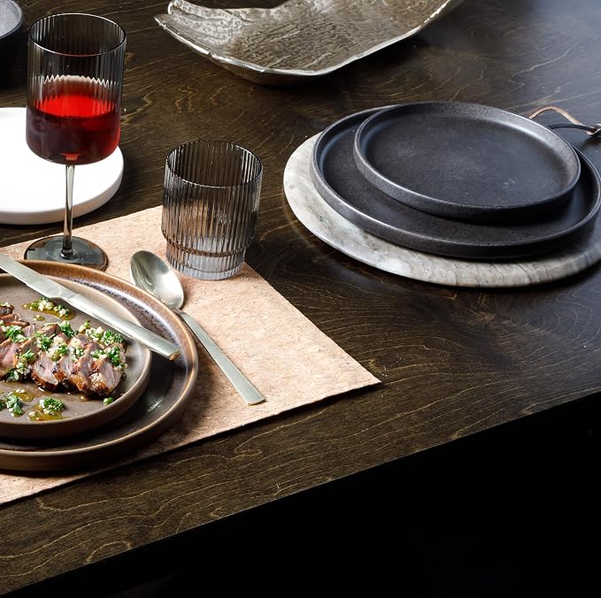 Gibson Elite Pasco 16 Piece Plates and Bowls Double Bowl Reactive Glaze Dishes - Image 5