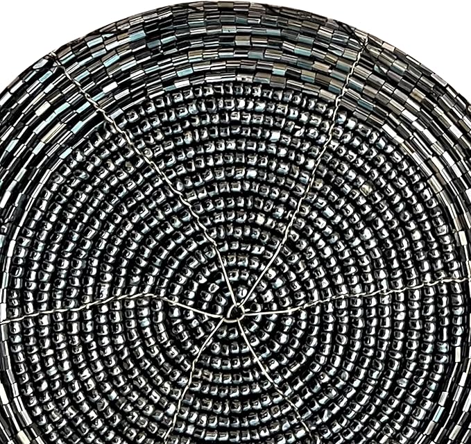 Coasters Set of 4 Handmade Beaded Bar Drink Tabletop Protection - Image 5