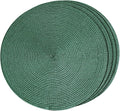 FunWheat Round Braided Placemats Set of 4 Table Mats by FunWheat