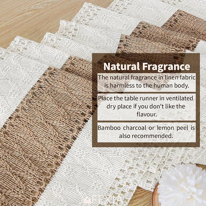 Boho Table Runner for Fall Home Decor 12x108 Rustic - Image 4