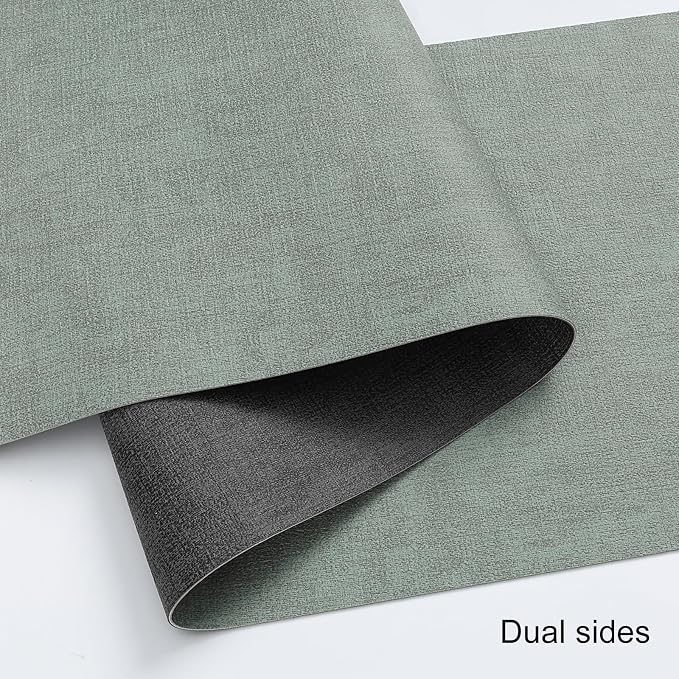 Table Runners 72 Inch Long, Dual-Sided Faux Leather Table Runner | Waterproof - Image 2