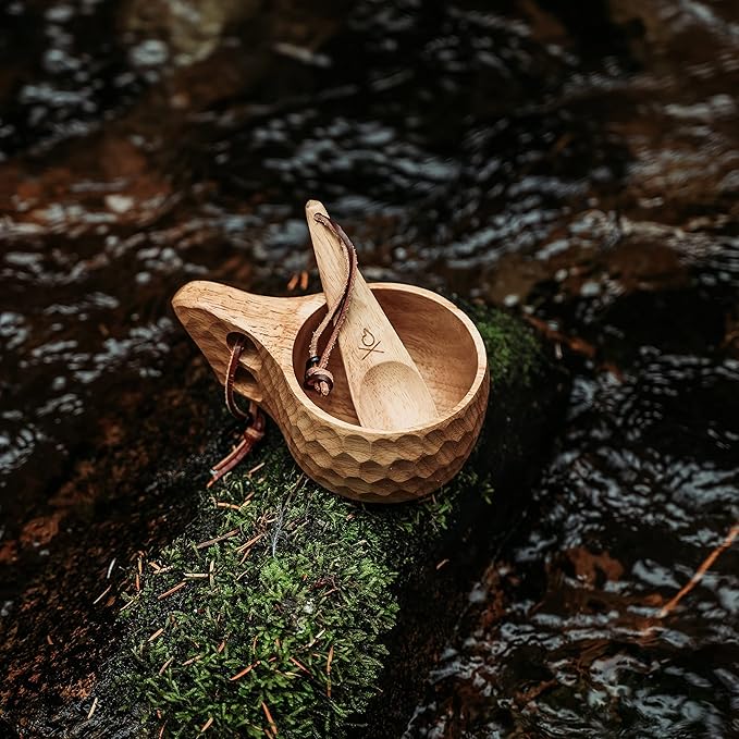 überleben | Kuksa Wooden Cup – Handcarved 8oz Coffee Mug, Bowl - Image 2