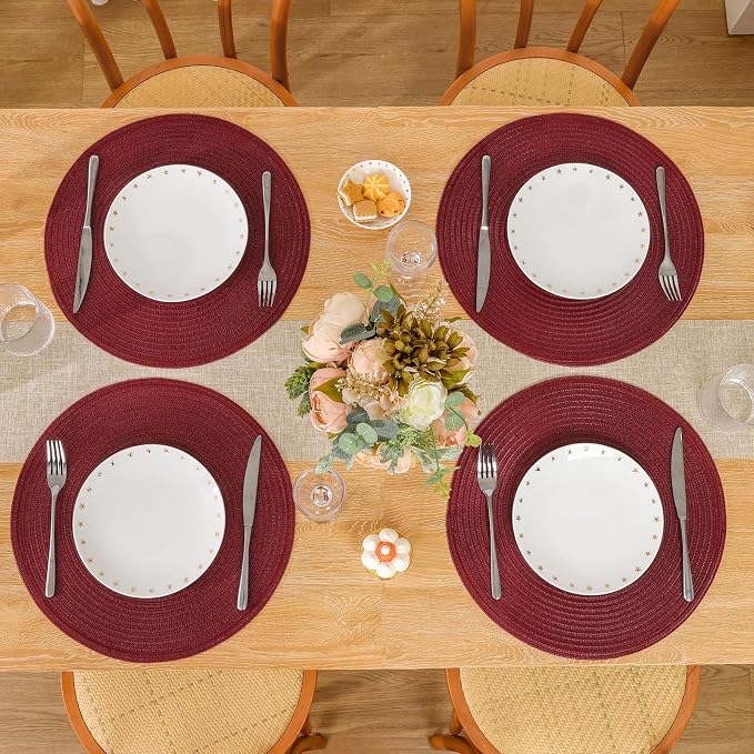 SHACOS Round Placemats Set of 6 - Image 7