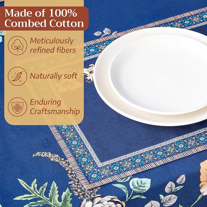 Maison d' Hermine Placemats Set of 4 Reusable 100% Combed Cotton | Cloth Place - Image 4