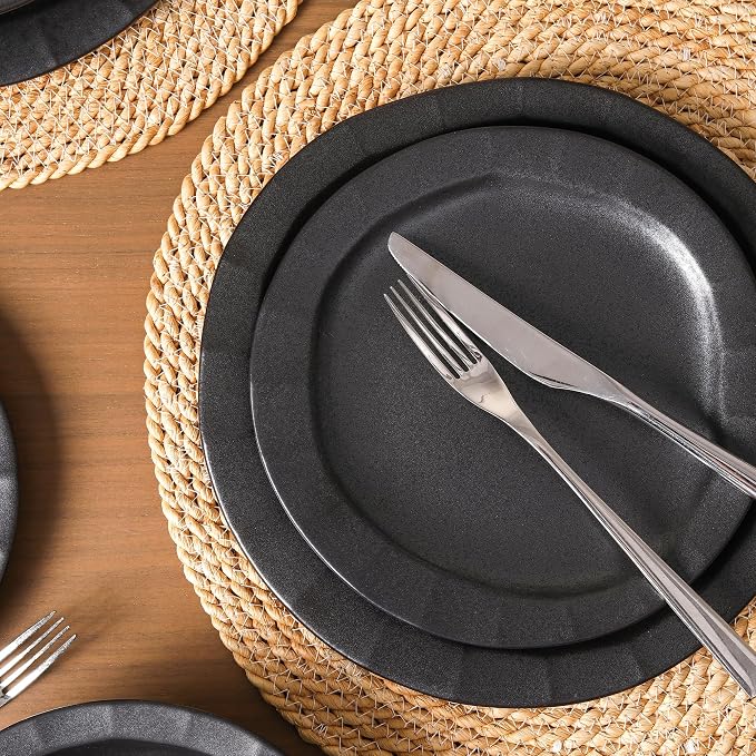 Stone Lain Oasis 4-Piece Salad Plate Set Stoneware - Image 6