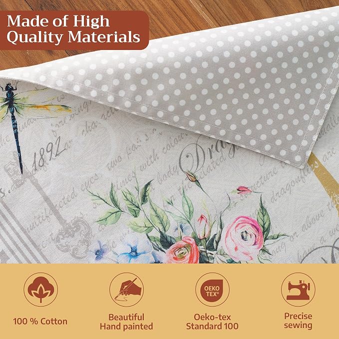 Maison d' Hermine Placemats Set of 2 Reusable 100% Cotton | Cloth Place Mats - Image 3