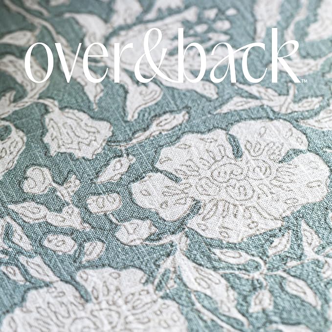 Over&Back 18x90 Hand-Blocked Printed Cotton Table Runner - Image 6