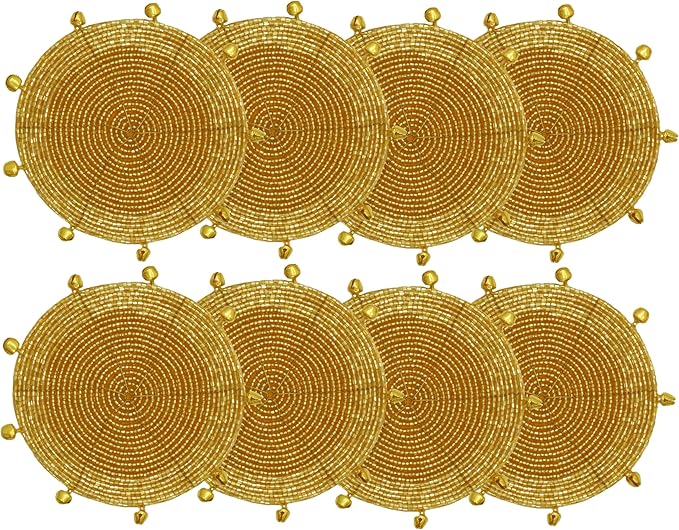 COTTON CRAFT Glitz Handmade Beaded Coaster by COTTONCRAFT
