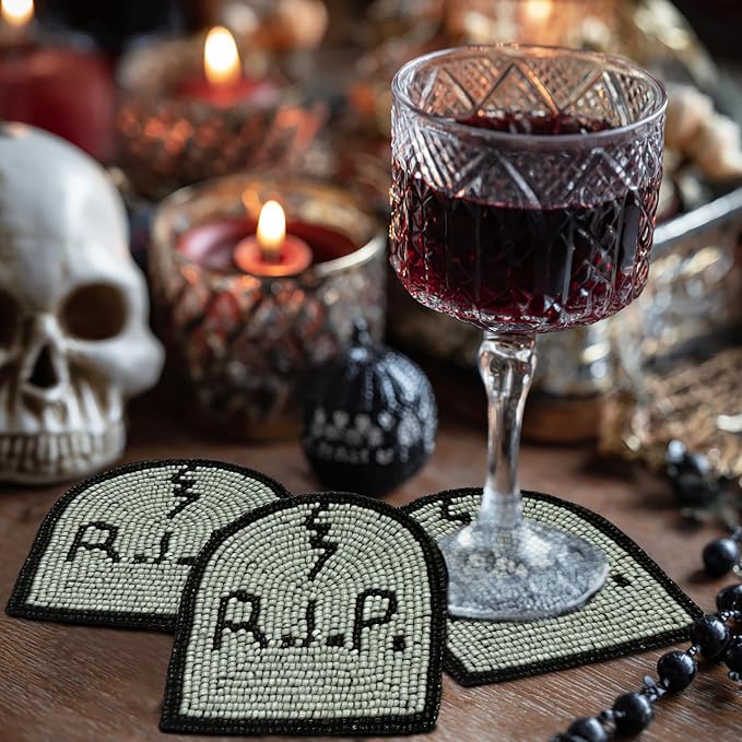 COTTON CRAFT Halloween Beaded Coasters - Image 2