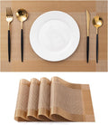 Placemats Set of 4 Washable Indoor | Outdoor Vinyl Place Mats by CADONO