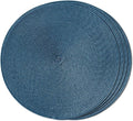 FunWheat Round Braided Placemats Set of 4 Table Mats by FunWheat