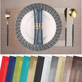 PIGCHCY Placemats Set of 12 Washable Durable Place Mats Vinyl Heat Resistant by PIGCHCY