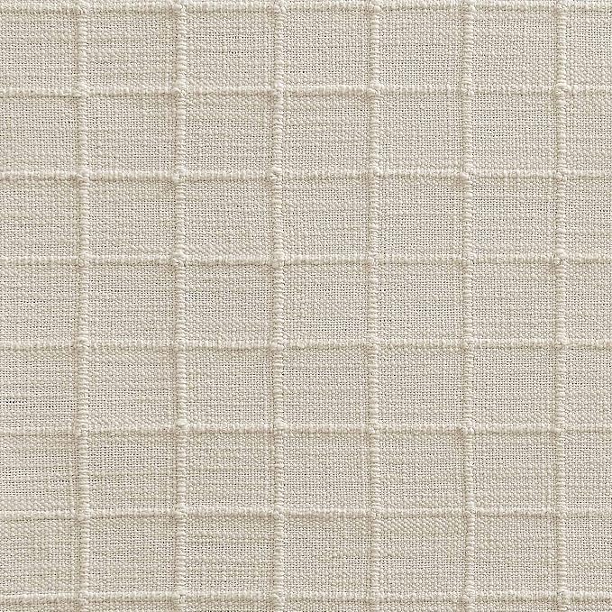 Artisanal Grid Linen Table Runner, 13x108 Inches Ivory | Heavy Textured - Image 7