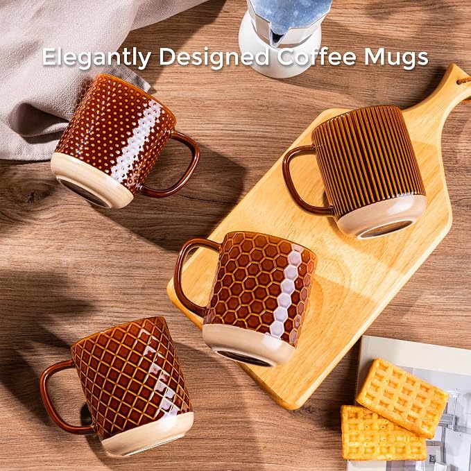 GBhome Coffee Mugs Set of 6, 16 oz Coffee Cups - Image 6