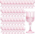 7OZ Plastic Wine Glasses, Reusable Vintage Goblets Unbreakable Drinking Glasses by Unknown
