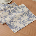 French Pastoral Farmhouse Table Runners, 13x108 Inch Blue | 100% Organic Cotton by Unknown