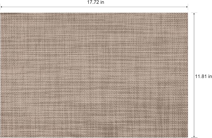 Placemats Set of 4 Washable Indoor | Outdoor Vinyl Place Mats - Image 2