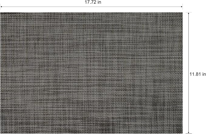 Placemats Set of 4 Washable Indoor | Outdoor Vinyl Place Mats - Image 4