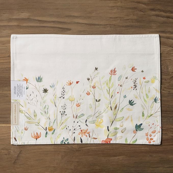 Maison d' Hermine Placemats Set of 4 Reusable 100% Cotton | Cloth Place Mats - Image 9