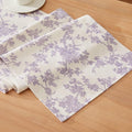 French Pastoral Farmhouse Table Runners, 13x90 Inch Purple | 100% Organic by Unknown
