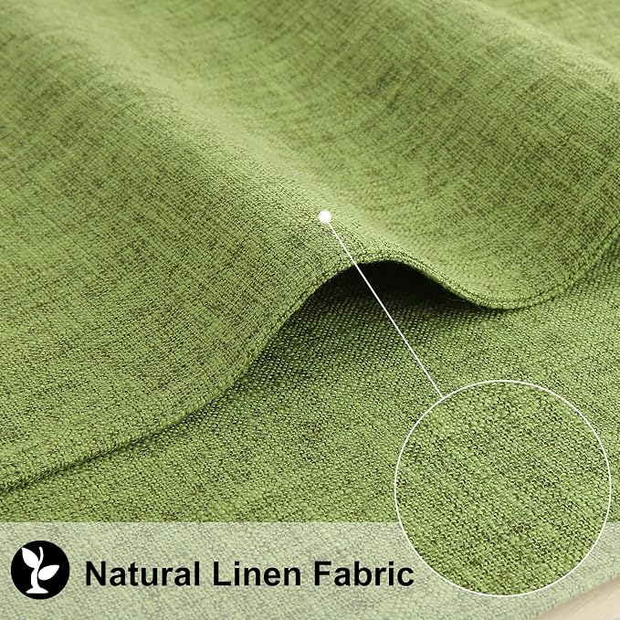Faux Cotton Linen Placemats Set of 6, Cloth Washable Farmhouse Dining Table Mats - Image 3