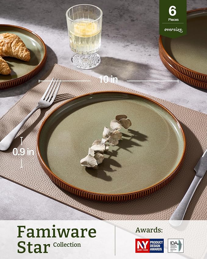 famiware Star 10/8 inches Dinner Plates Set - Image 3