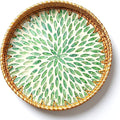 JUNGLE CULTURE Round Rattan Tray by JungleCulture