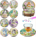 Mrnsiet 8PCS Cat Diamond Art Coaster Kits by Mrnsiet