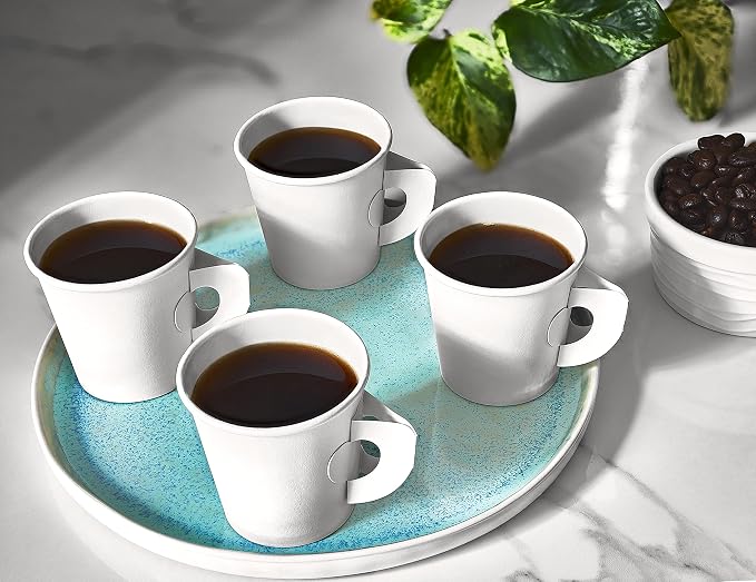King Zak Disposable Espresso Paper Cup - 4 oz | Cream Color | Pack of 1000 - Image 5