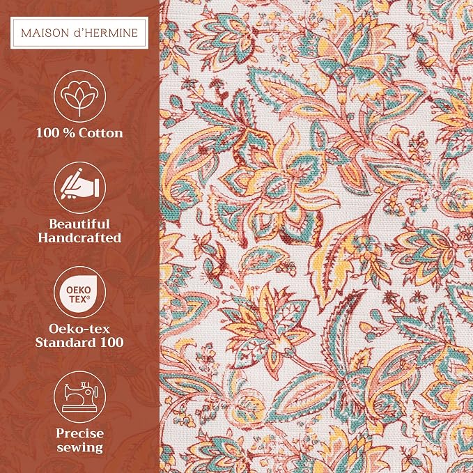 Maison d' Hermine Placemats Set of 4 Reusable 100% Cotton | Cloth Place Mats - Image 2