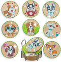 8 pcs Diamond Painting Coasters | Diamond Art Coasters | Cute Dog Diamond Art by LGANHAPY