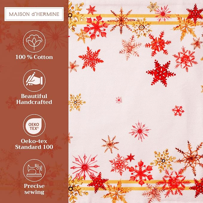 Maison d' Hermine Placemats Set of 4 Reusable 100% Cotton | Cloth Place Mats - Image 2