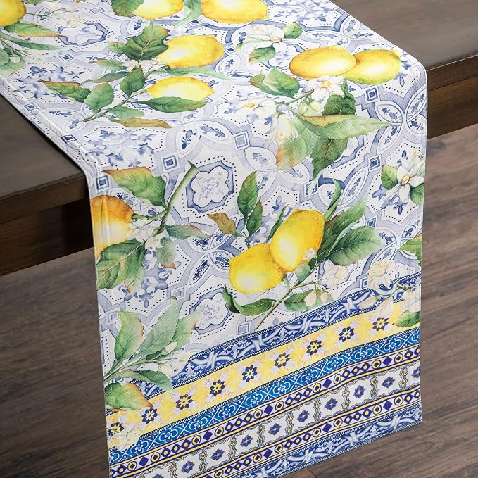 Maison d' Hermine Table Runner 100% Cotton 14.50" x 72" | Table Runners 72 - Image 9