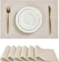 Leetaltree Beige White Placemats Set of 6 by Leetaltree-ArtatEveryTable