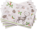 Maison d' Hermine Placemats Set of 4 Reusable 100% Cotton | Cloth Place Mats by MaisondHermine