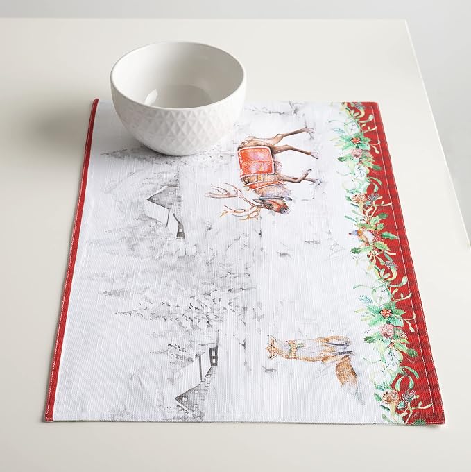 Maison d' Hermine Placemats Set of 4 Reusable 100% Cotton | Cloth Place Mats - Image 7