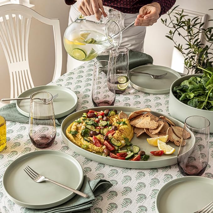 Over&Back Stackable Stoneware Serving Platter - Image 5