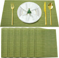 Placemats Set of 6, Vinyl PVC Heat Resistant Washable Placemats Set, Non Slip by BxzanDya-LifeSmartMaker