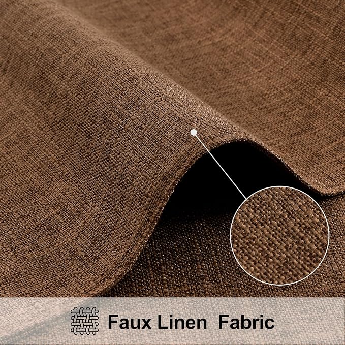 Faux Cotton Linen Placemats Set of 4, Cloth Washable Farmhouse Dining Table Mats - Image 2