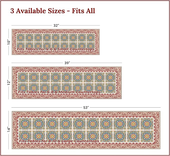 Heat Resistant Table Runner, 32 x 10 Inch - Image 4