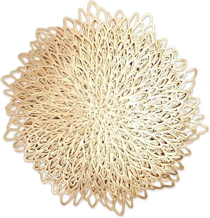 Juvale 10 Pack Gold Vinyl Placemats - Image 7
