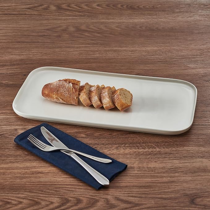 Mikasa Samantha Rectangular Bone China Lightweight Chip Resisant Serving Tray - Image 5
