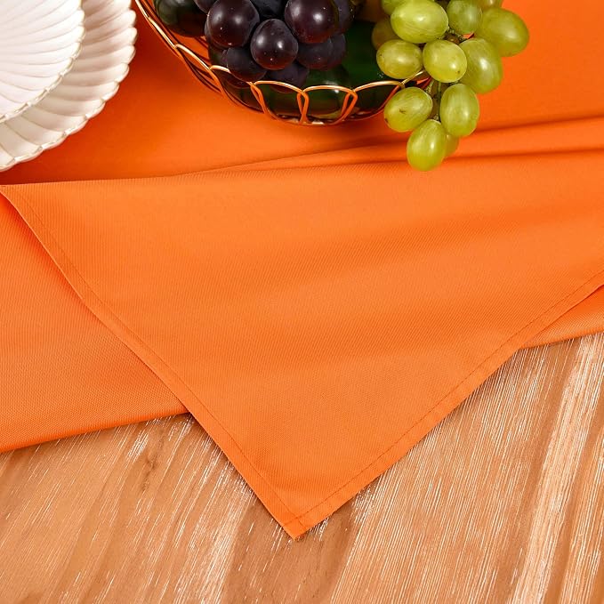 MEANMOY Orange Table Runner 36 Inches Long Waterproof Table Runners | Washable - Image 5
