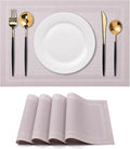 Placemats Set of 4 Washable Indoor | Outdoor Vinyl Place Mats by CADONO