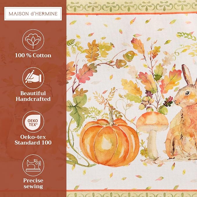 Maison d' Hermine Placemats Set of 4 Reusable 100% Cotton | Cloth Place Mats - Image 2